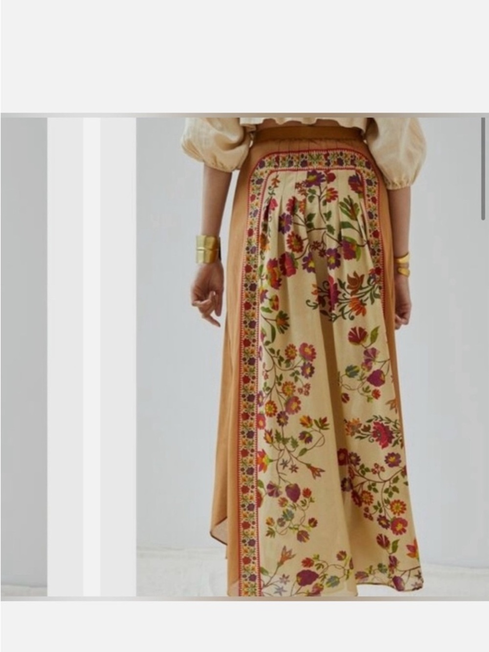 Anthropologie Mes Demoiselles pleated floral maxi skirt - Picture 3 of 4